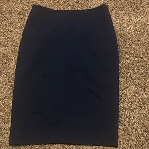 New York & Company Dark Blue Pencil Skirt